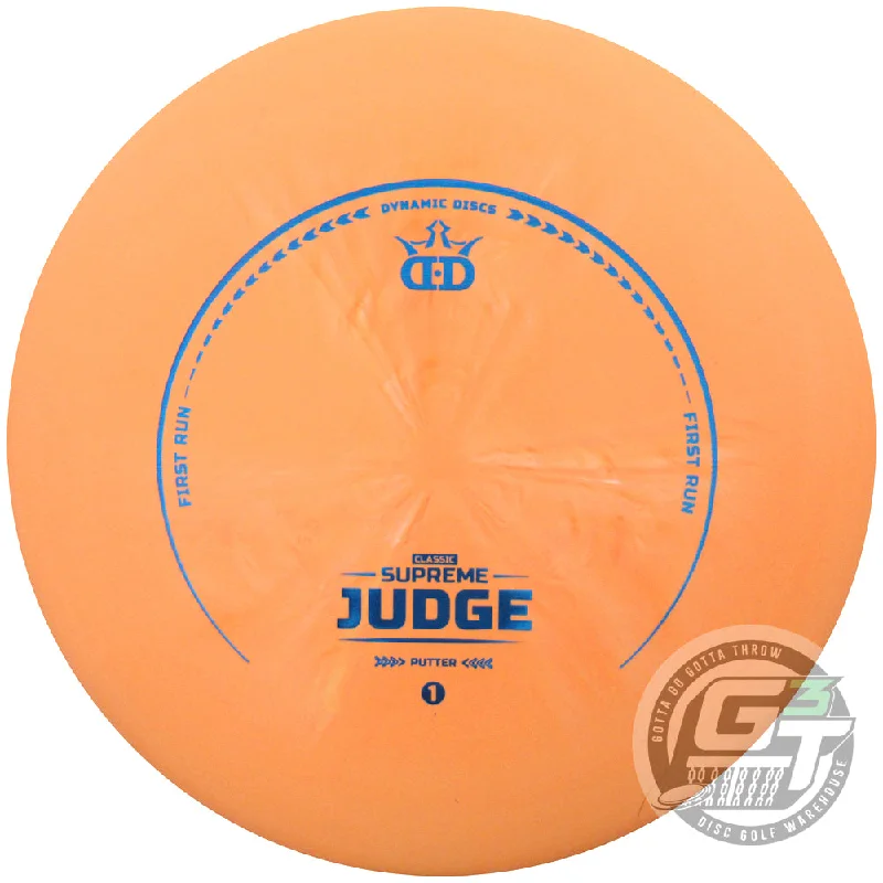 Dynamic Discs First Run Classic Supreme Judge Putter Golf Disc