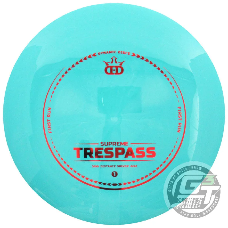 Dynamic Discs First Run Supreme Trespass Distance Driver Golf Disc