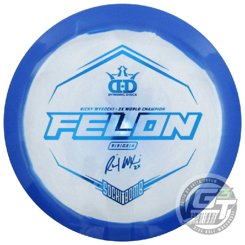 Dynamic Discs Limited Edition Ricky Wysocki Sockibomb Fuzion Orbit Felon Fairway Driver Golf Disc