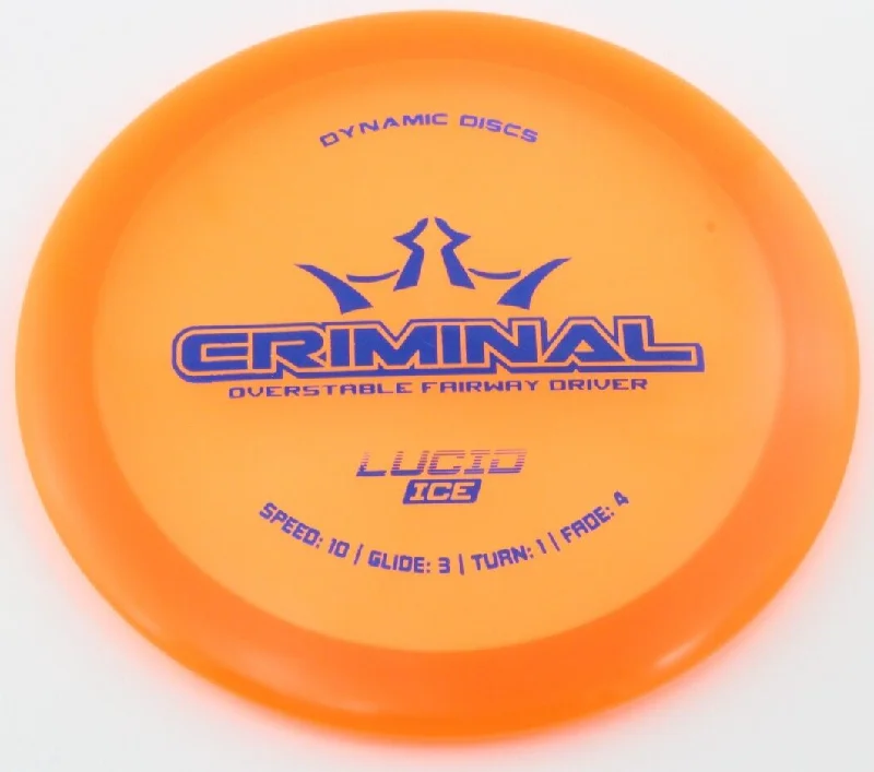 NEW Lucid Ice  Criminal 173g Orange Driver Dynamic Golf Discs Celestial