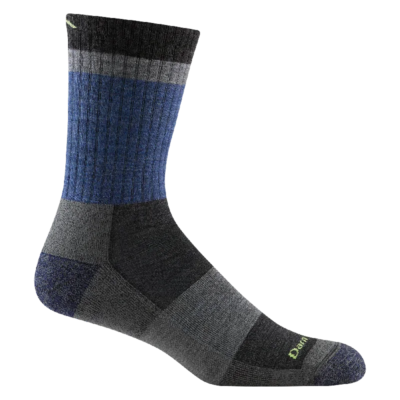 Men's Heady Stripe Micro Crew Lightweight with Cushion Sock - Blue