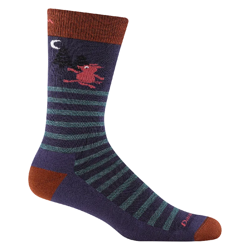 Men's Wild Life Crew Lightweight with Cushion Sock - Blackberry