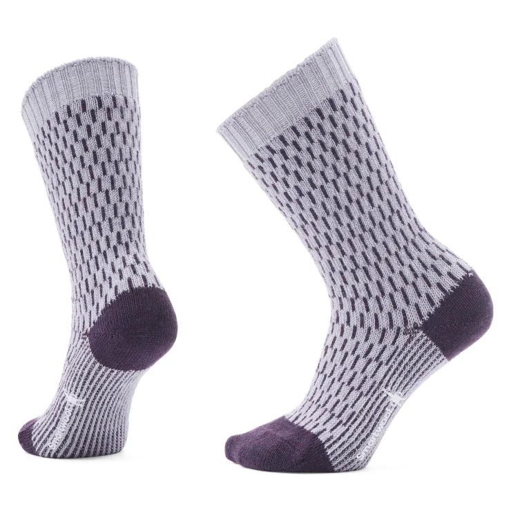 Everyday Cozy Digi-Tick Crew Sock - Purple Eclipse