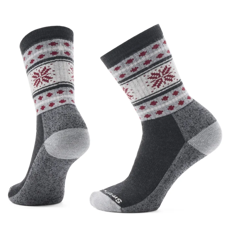 Everyday Cozy Snowflake Dream Crew Sock - Charcoal