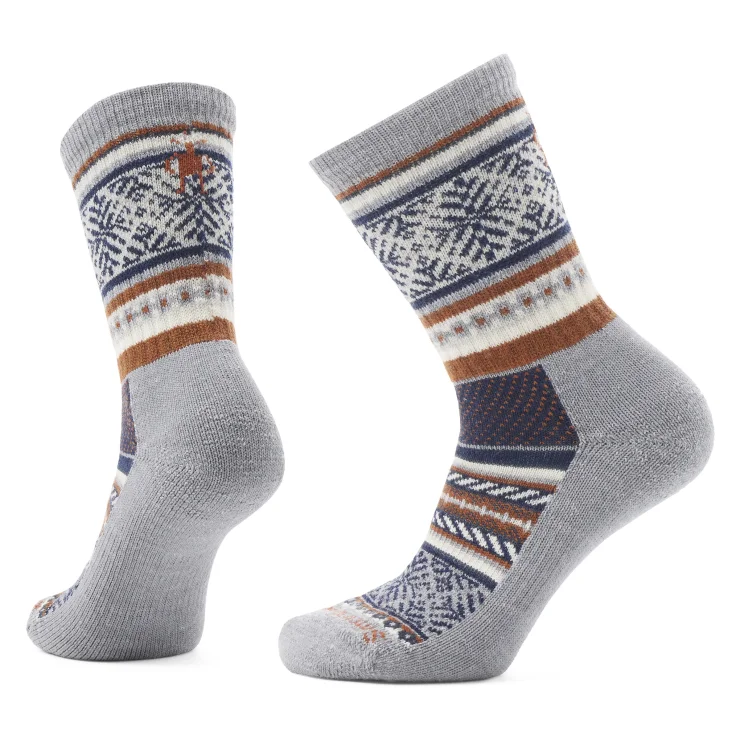 Everyday Fair Isle Sweater Crew Sock - Light Gray