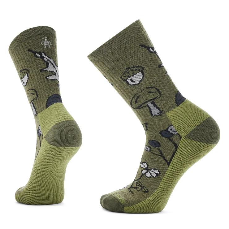 Everyday Forest Loot Crew Sock - Black/Winter Moss