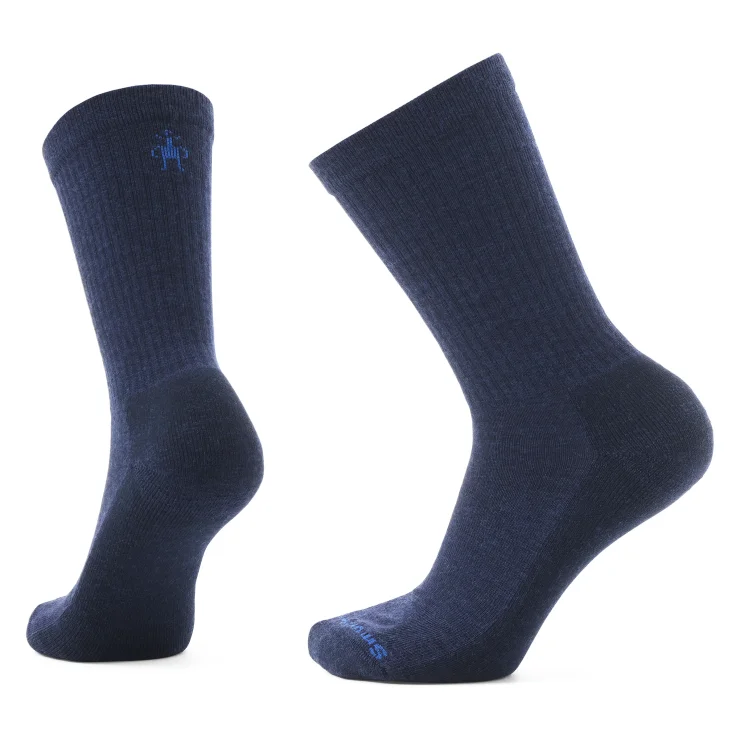 Everyday Solid Rib Crew Sock - Deep Navy