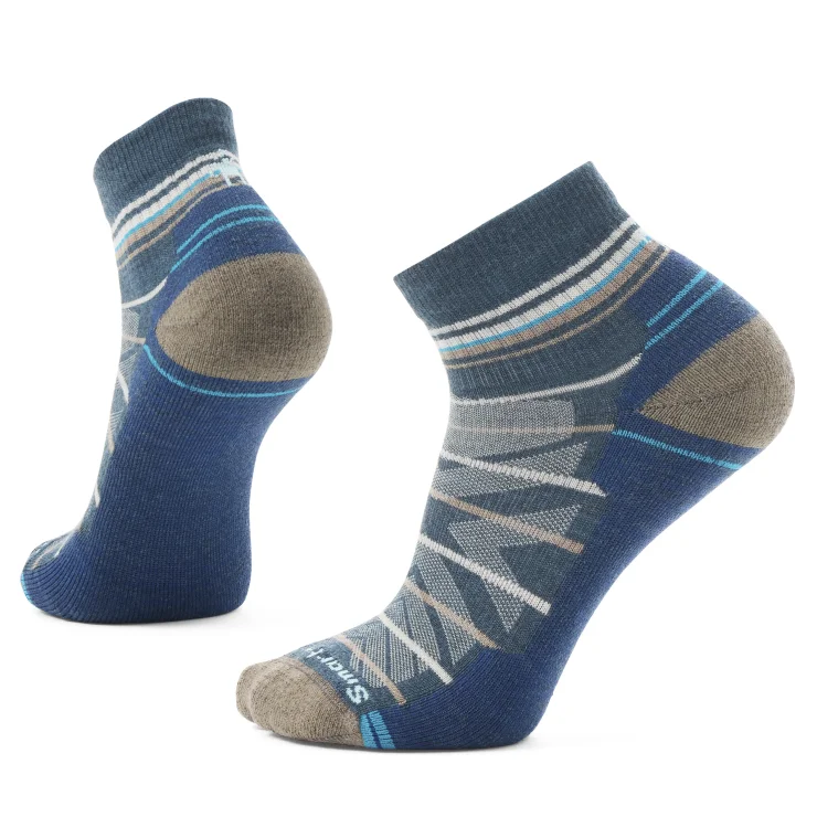 Hike Light Cushion Pattern Ankle Sock - Twilight Blue