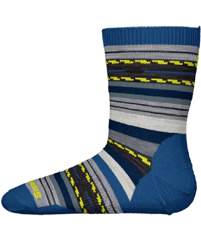 Kids' Hike Full Cushion Margarita Crew Sock - Laguna Blue