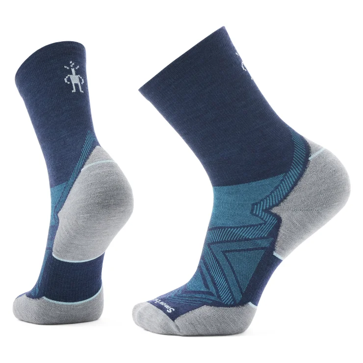 Run Targeted Cushion Mid Crew Sock - Deep Navy