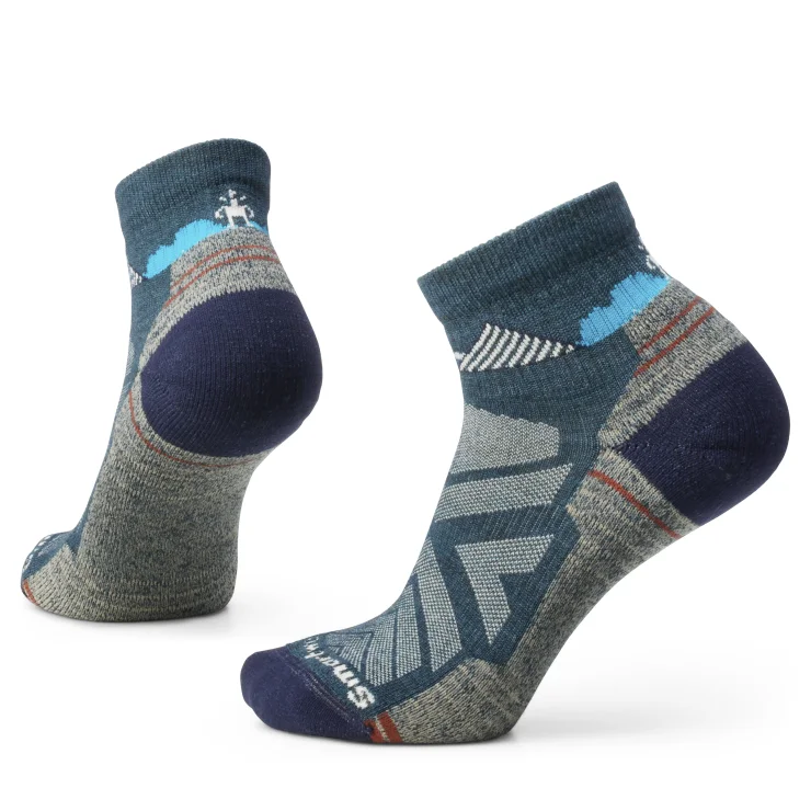 Women's Hike Light Cushion Clear Canyon Pattern Ankle Sock - Twilight Blue