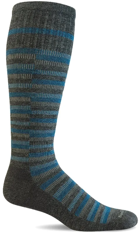 Men's Geo Sock - Charcoal