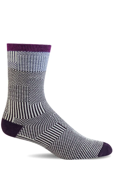 Women's Patchy Sock - Blackberry