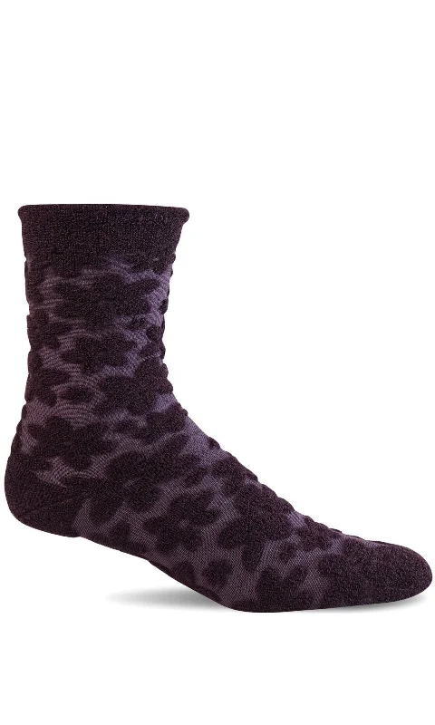 Women's Petal Posh Sock - Blackberry