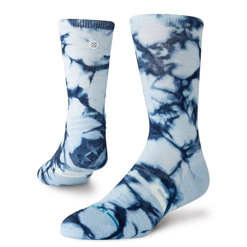 Women's Mid Dye Medium Performance Wool Crew Sock - Ice Blue