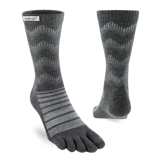 Outdoor Midweight Crew Wool Sock - Slate