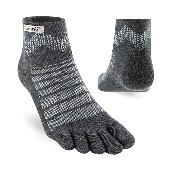 Outdoor Midweight Mini-Crew Wool Sock - Slate