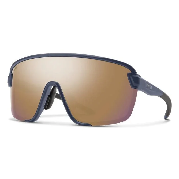 Smith Bobcat Sunglass - Matte French Navy / ChromaPop Rose Gold Mirror