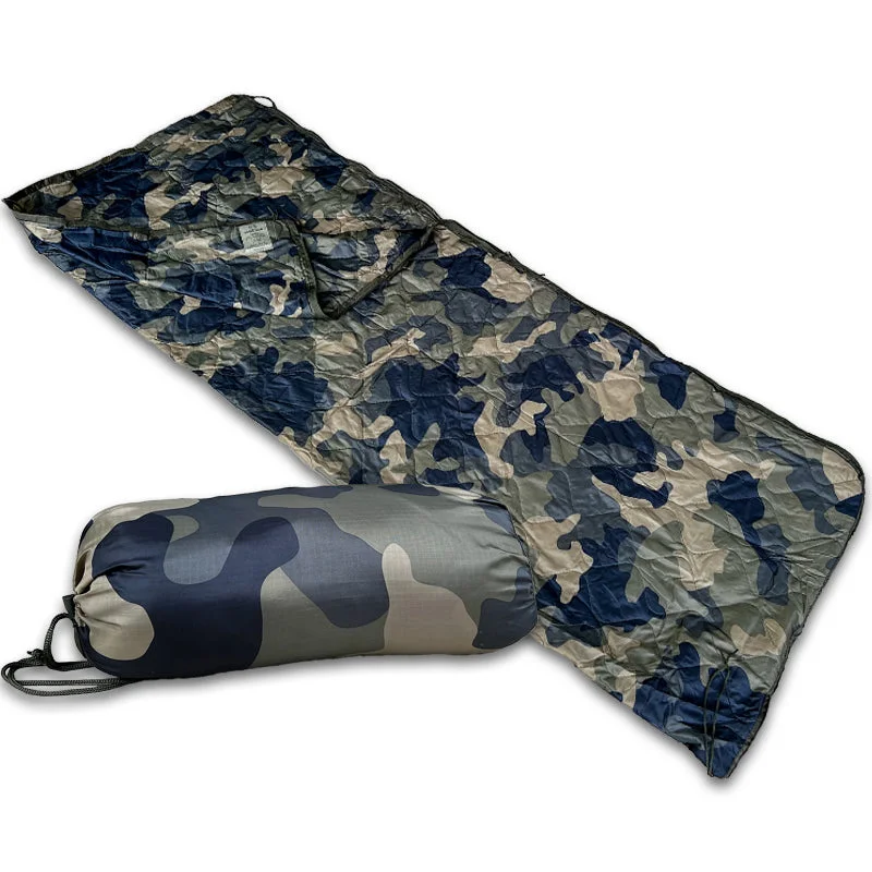 BattlBox "Bubbie" Poncho Liner/Blanket/Sleeping Bag - Woodlands Camo